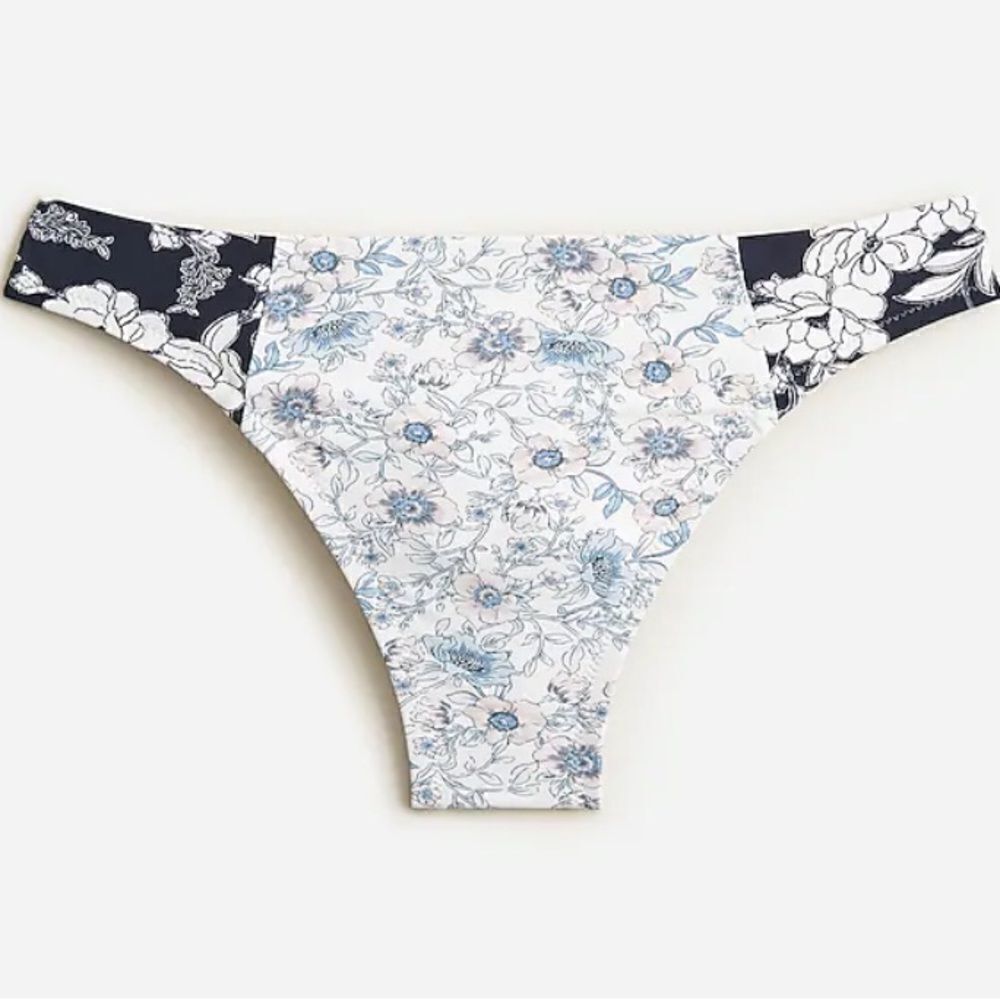 NWT J.Crew High-rise cheeky bikini bottom in mixed magnolia floral size 2X